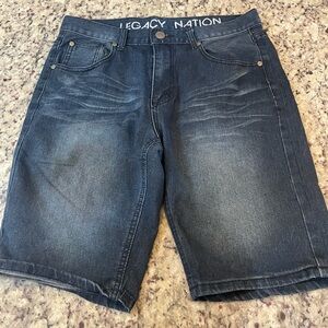 Dark Blue Jean Shorts for Men